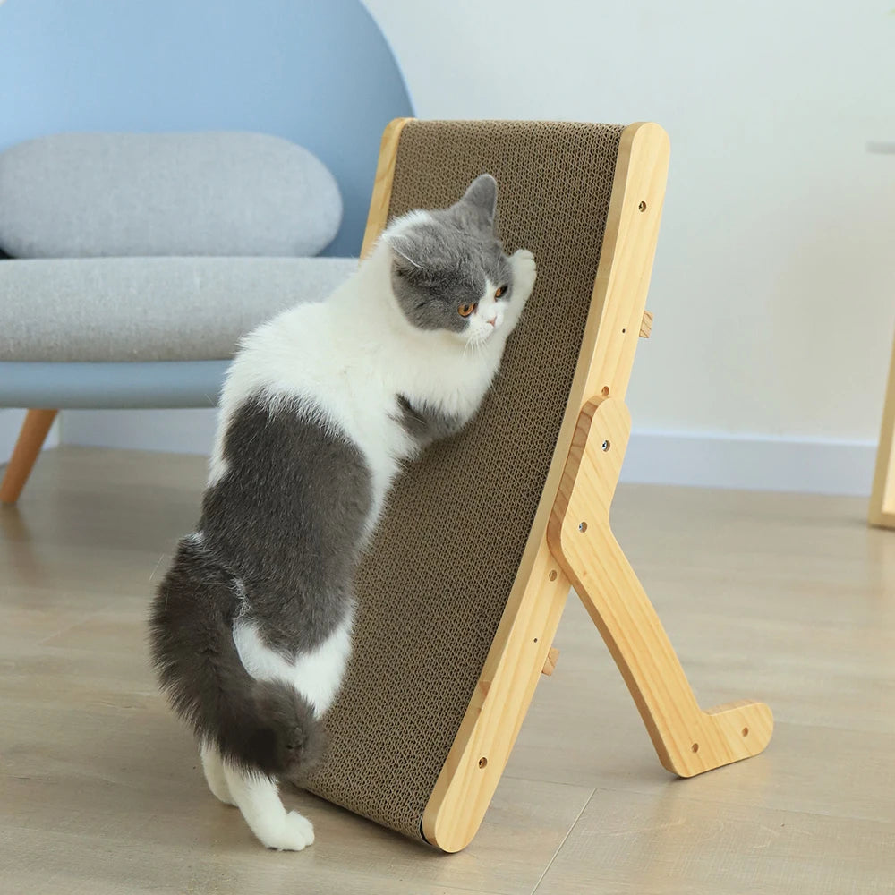 Premium Wooden Cat Scratcher Bed
