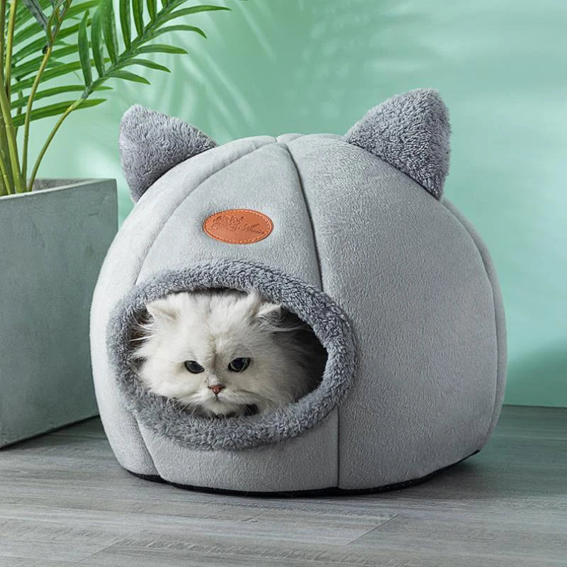 Deep Sleep Winter Pet Bed for Cats and Small Dogs – Warm Cave Nest