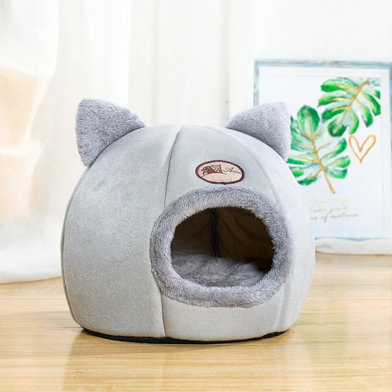 Deep Sleep Winter Pet Bed for Cats and Small Dogs – Warm Cave Nest