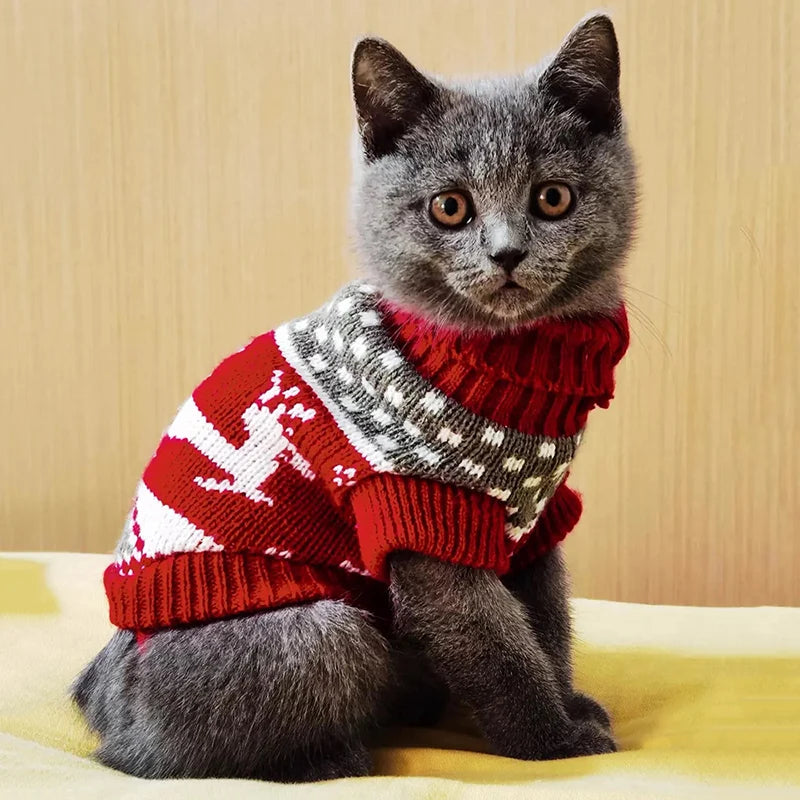 Winter Warm Cat Sweater