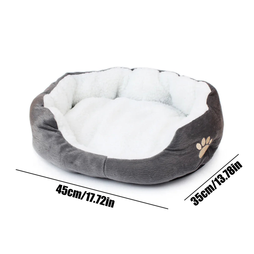 Cozy Plush Pet Cave Bed – Warm & Comfy for Cats & Small Dogs