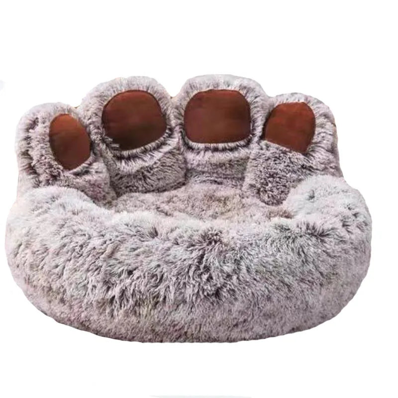 Fluffy Winter Plush Dog Bed