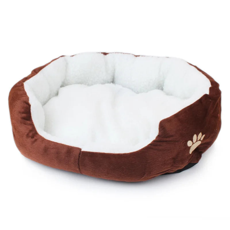 Cozy Plush Pet Cave Bed – Warm & Comfy for Cats & Small Dogs