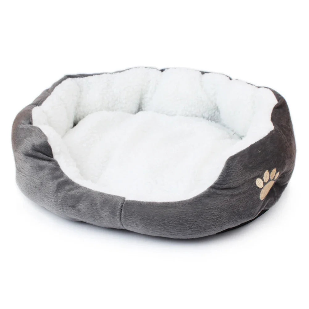 Cozy Plush Pet Cave Bed – Warm & Comfy for Cats & Small Dogs