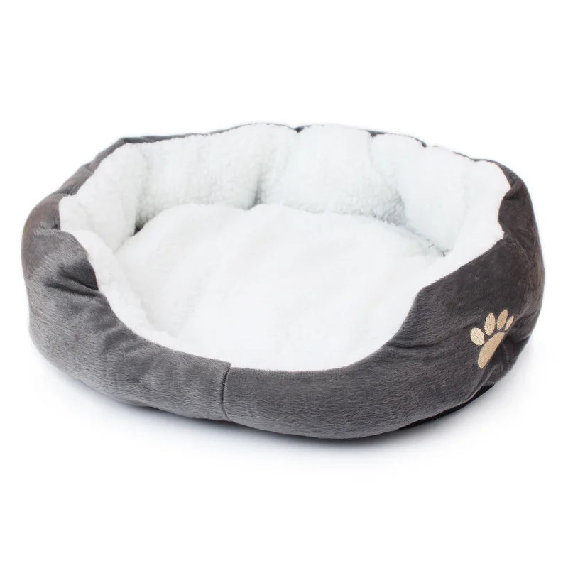 Cozy Plush Pet Cave Bed – Warm & Comfy for Cats & Small Dogs